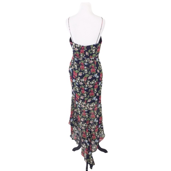 NWT NICHOLAS Eva Floral Drawstring Dress Size 6 - Picture 4 of 8